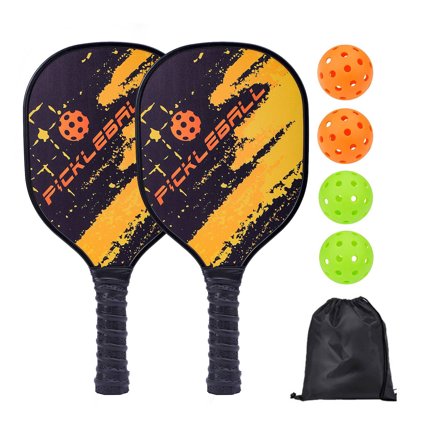 [Woodpien Power racket] 2 shots+4 balls+1 pockets [Model 1106]